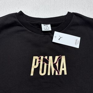 NWT Puma Ladies Black Relaxed Fit Crewneck Sweatshirt Size 3X - MSRP $45